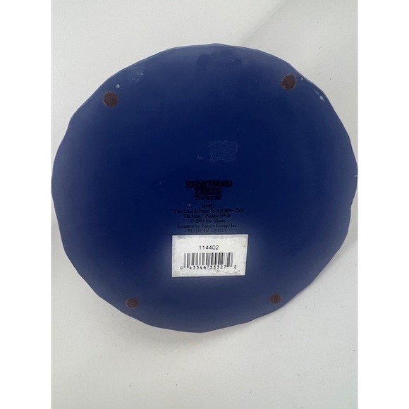 Jim Shore Heartwood Creek Singing Angel Figurine Blue White No Wings 2003 - Picture 10 of 11